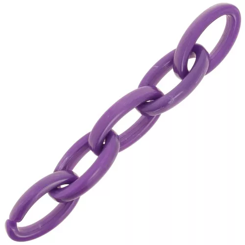 Maglia ovale in acrilico 35x19 mm - Marmo viola scuro x1