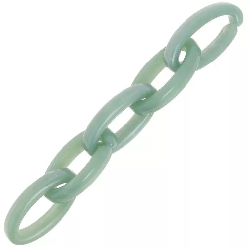 Maglia acrilica ovale 35x19 mm - Marmo verde acqua x1