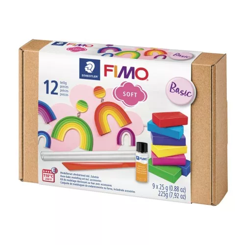 Kit di 12 pezzi Fimo Soft - Basic
