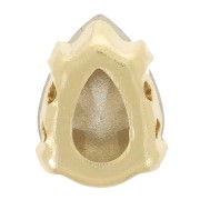 Cristallo incastonato Aurora A4320 Goccia 8x6 mm - Oro - Ruby x1