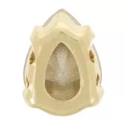 Cristallo incastonato Aurora A4320 Goccia 8x6 mm - Oro - Ruby x1