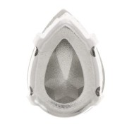 Cristallo incastonato Aurora A4320 Goccia 8x6 mm - Rodio - Ruby x1