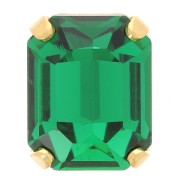 Cristallo incastonato Aurora A4610 Step Cut Octagon 10x8 mm - Doré - Emerald x1|raw }}
