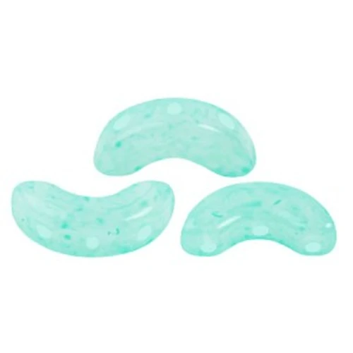 Arcos® di Puca® 5x10 mm Milky Green Turquoise x10g