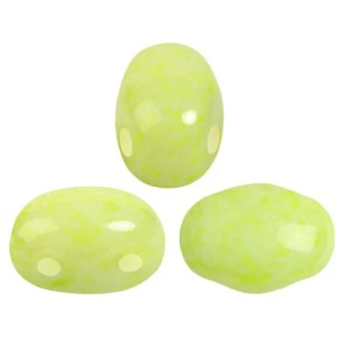 Perle in vetro Samos® di Puca® 7x5 mm Milky Citrine x10g