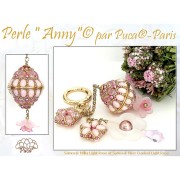 Perle in vetro Samos® di Puca® 7x5 mm Milky Light Amethyst x10g