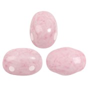 Perle in vetro Samos® di Puca® 7x5 mm Milky Light Rose x10g