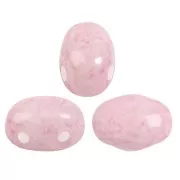 Perle in vetro Samos® di Puca® 7x5 mm Milky Light Rose x10g