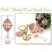 Perle in vetro Samos® di Puca® 7x5 mm Milky Light Rose x10g