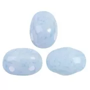 Perle in vetro Samos® di Puca® 7x5 mm Milky Light Sapphire x10g