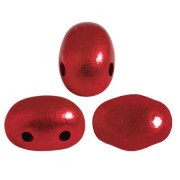 Perle in vetro Samos® di Puca® 7x5 mm Metalust Lipstick Red x10g