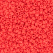 Perline Miyuki 11/0 407 - Rosso vermiglio opaco x 100 g