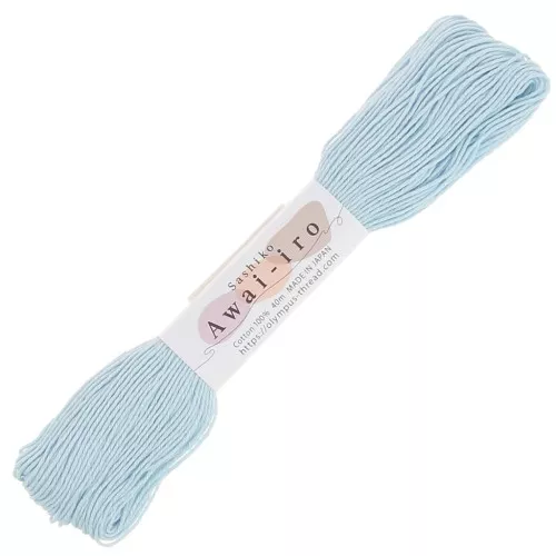 Filo da ricamo giapponese Sashiko - Olympus - Blu pallido x40m