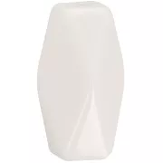 Perlina tubolare esagonale in resina opaca 25x15 mm - Avorio x1