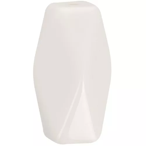 Perlina tubolare esagonale in resina opaca 25x15 mm - Avorio x1