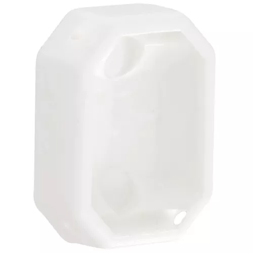 Castone ottagonale in plastica per cabochon 4627 18x13 mm - Bianco x1