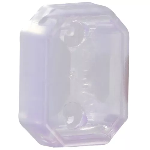 Castone ottagonale in plastica per cabochon 4627 18x13 mm - Viola Opal x1