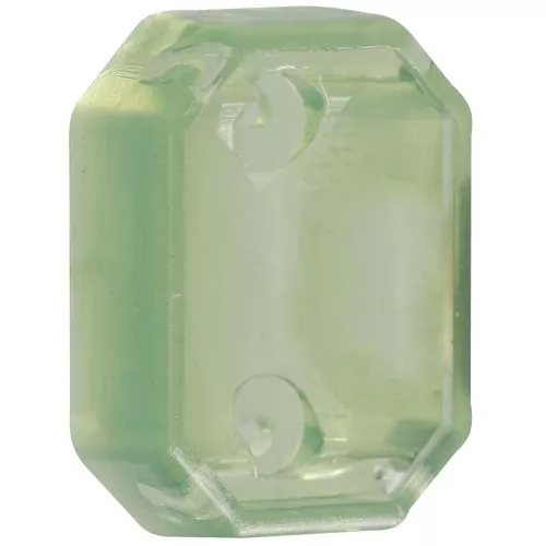 Castone ottagonale in plastica per cabochon 4627 18x13 mm - Olive Opal x1