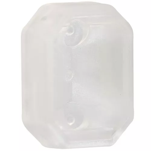 Castone ottagonale in plastica per cabochon 4627 18x13 mm - White Opal x1
