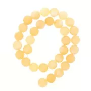 Perle rotonde in pietra semipreziosa 12 mm - Calcite gialla x38cm