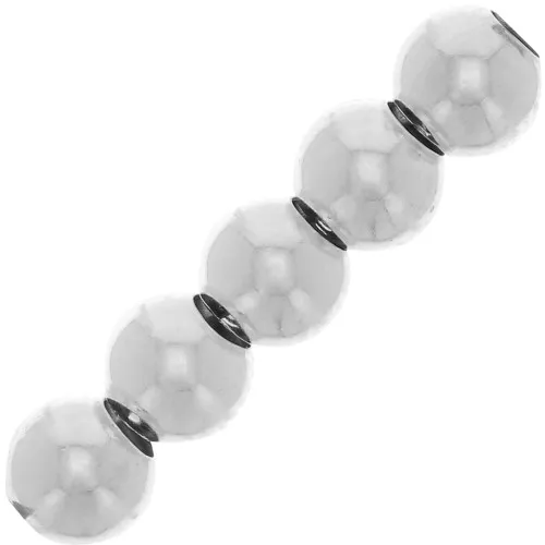 Perline rotonde 4 mm - Argento 925 x100