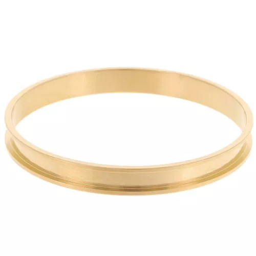 Bracciale 8x65mm per tessitura Delica 11/0 - 3 file 5,2 mm Acciaio inox 304 Dorato