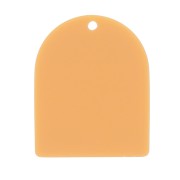 Pendente a forma di arco 25x20 mm in acetato opaco - Ocra x1