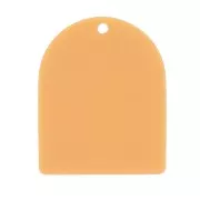 Pendente a forma di arco 25x20 mm in acetato opaco - Ocra x1
