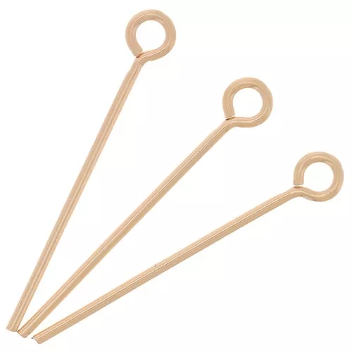 Chiodi a testa tonda 19x0,60 mm - Oro pieno (oro laminato) x10