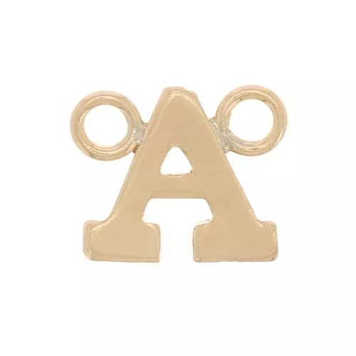 Distanziatore lettera dell'alfabeto 6x7 mm - A - Gold filled x1