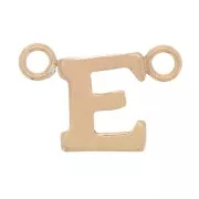 Distanziatore lettera dell'alfabeto 6x9,5 mm - E - Gold filled x1