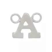 Distanziatore per lettere dell'alfabeto 6x7 mm - A - Argento 925 x1