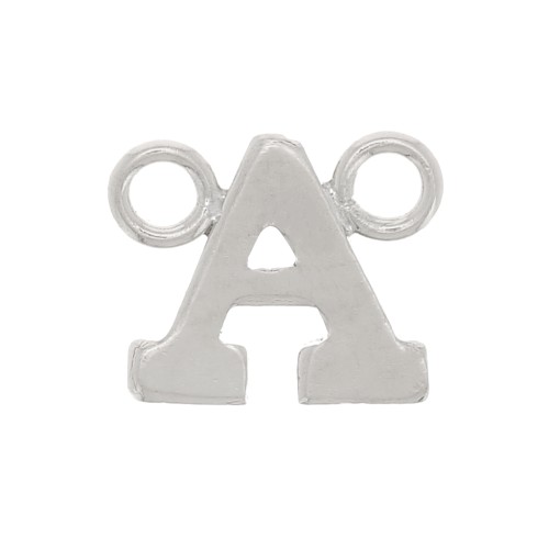 Distanziatore per lettere dell'alfabeto 6x7 mm - A - Argento 925 x1