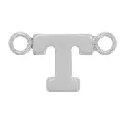 Distanziatore per lettere dell'alfabeto 6x10 mm - T - Argento 925 x1