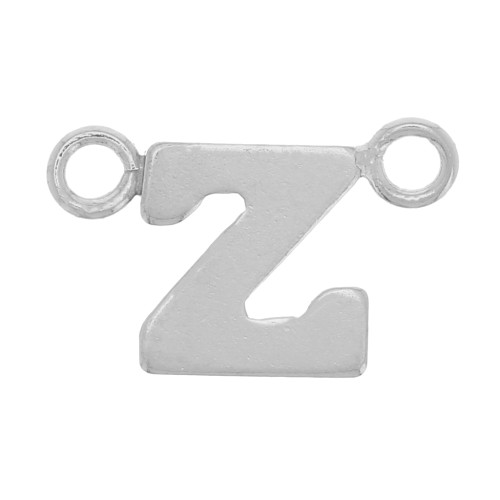 Distanziatore per lettere dell'alfabeto 6x10 mm - Z - Argento 925 x1