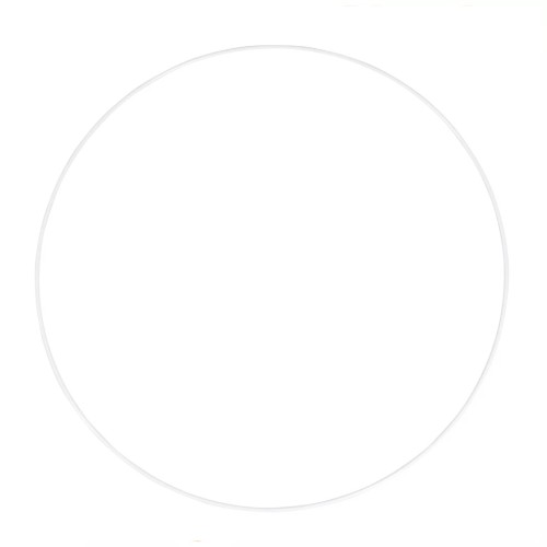 Cerchio in metallo nudo per acchiappasogni e paralume 45 cm - Bianco x1