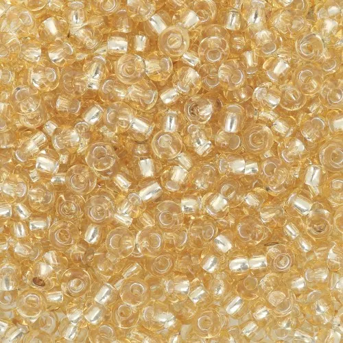 Perle di seme Preciosa 9/0 2,5 mm - Oro Argento foderato x250g