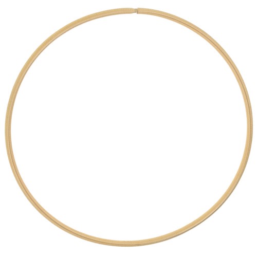 Bracciale a molla - Bracciale corde di chitarra 62 mm -Acciaio inox304L dorato x1