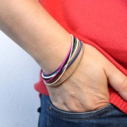 Bracciale a molla - Bracciale corde di chitarra 62 mm -Acciaio inox304 Viola