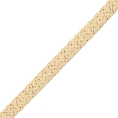 Cordoncino in poliestere intrecciato 5 mm - Beige x1m