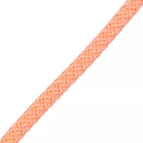 Cordoncino in poliestere intrecciato da 5 mm - Salmone x1m