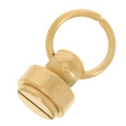 Rivetti con anello 9x8 mm per gusci di cellulari e borse Acciaio inox304 Dorato x2|raw }}