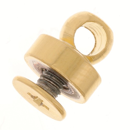 Rivetti 9x8 mm per gusci di cellulari e borse - Dorato con oro fino x2