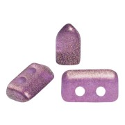 Perle in vetro Piros® di Puca® 2x5 mm - Halo Amethyst x10g|raw }}