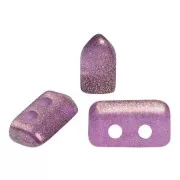 Perle in vetro Piros® di Puca® 2x5 mm - Halo Amethyst x10g