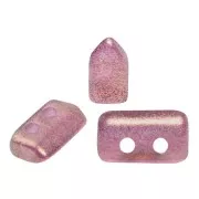 Perle in vetro Piros® di Puca® 2x5 mm - Halo Light Rose x10g