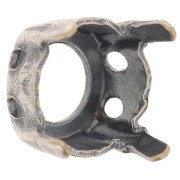 Castone PureCrystal 1028/1088/1122 tondo mm. 8 argentato antico