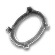 Castone PureCrystal 4120 ovale mm. 18x13 argentato antico|raw }}