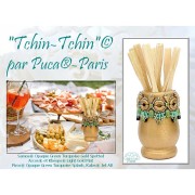 Perle in vetro Samos® di Puca® 7x5 mm Op Green Turquoise Red Terracotta x10g