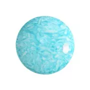 Cabochon di vetro di Puca® 18 mm Milky Turquoise x1